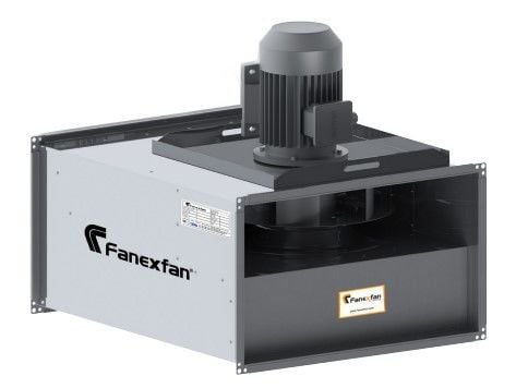 FHDK-SY Harici Motorlu Geriye Eğik Seyrek Kanatlı Dikdörtgen Fan