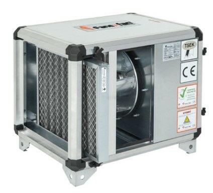 FPH-F Harici Motorlu Çift Cidarlı Filtreli Hücreli Fan(Geriye Eğimli Plug Fan)