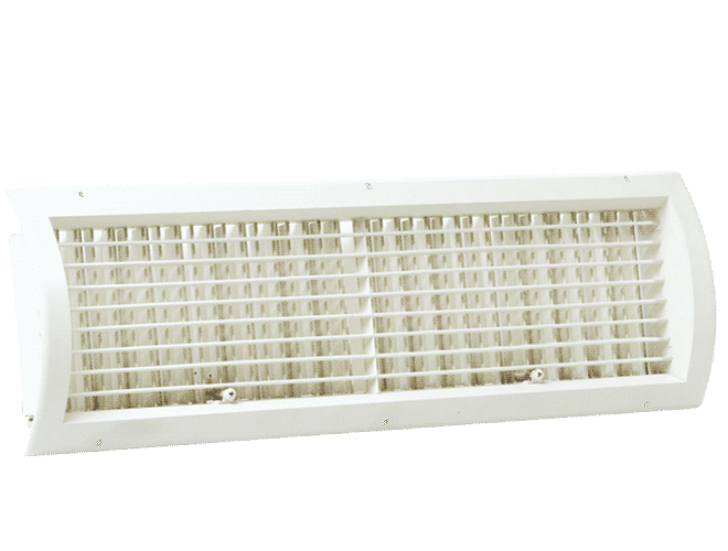 Çift Sıra Kanatlı Dairesel Kanal Menfezi DAMPERLİ - Q 600 MM (300*200) - BOYALI