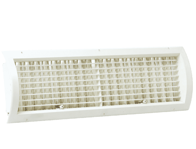 Çift Sıra Kanatlı Dairesel Kanal Menfezi DAMPERSİZ - Q 300 MM (300*150) - BOYASIZ