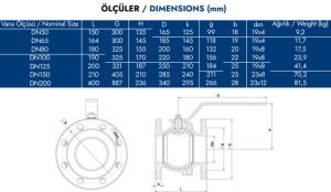 KÜRESEL VANA PN16 DN100 / 4''