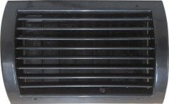 Sipiro Oval Pvc Menfez Q300 (30*20) - DAMPERLİ - SİYAH