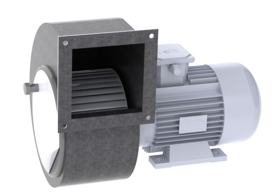 RAGT Aluminum Body Single Inlet Forward Curved and Dense Wing Direct Coupled RF