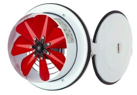 PKA-KA Axial Aspirator with Cover and Flange