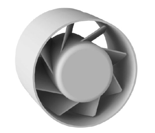 APKT Axial Duct Type Plastic Body Fan