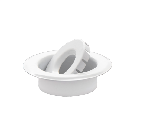 ÇİFT PARÇA ROZET 1/2''  - KROM