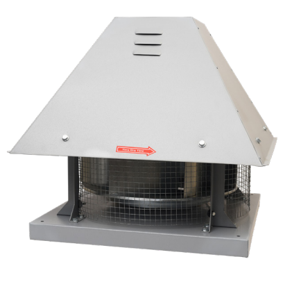 CRDA Radyal Pervaneli, Yatay Atışlı Harici Direkt Akuple Motorlu Prizmatik Çatı Fanı