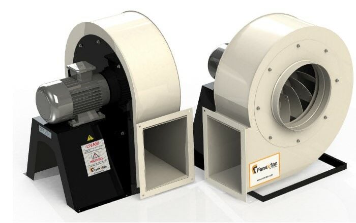 FPGA Plastic Body and Plastic Impeller Rare Blade Acid Environment Fan