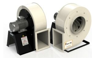 FPGA Plastik Gövde Ve Plastik Pervaneli Seyrek Kanatlı Asitli Ortam Fan