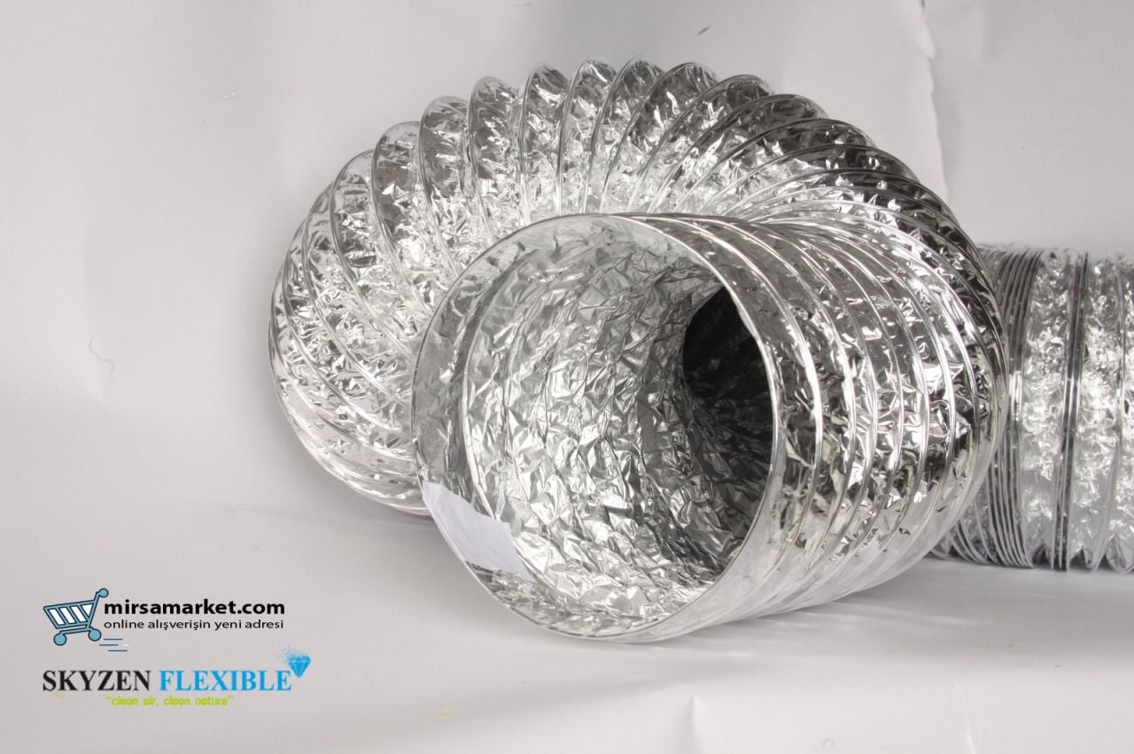 NON-INSULATED FULLY FLEXIBLE ALUMINUM FLEX AIR DUCT