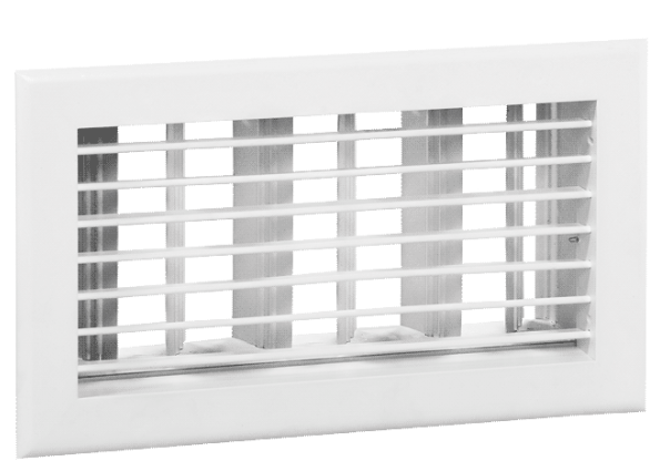 Plastic Single Row Vent White
