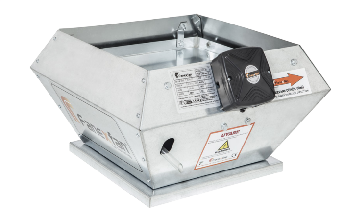 FDRÇ Dikey Atışlı Radyal Çatı Fanı